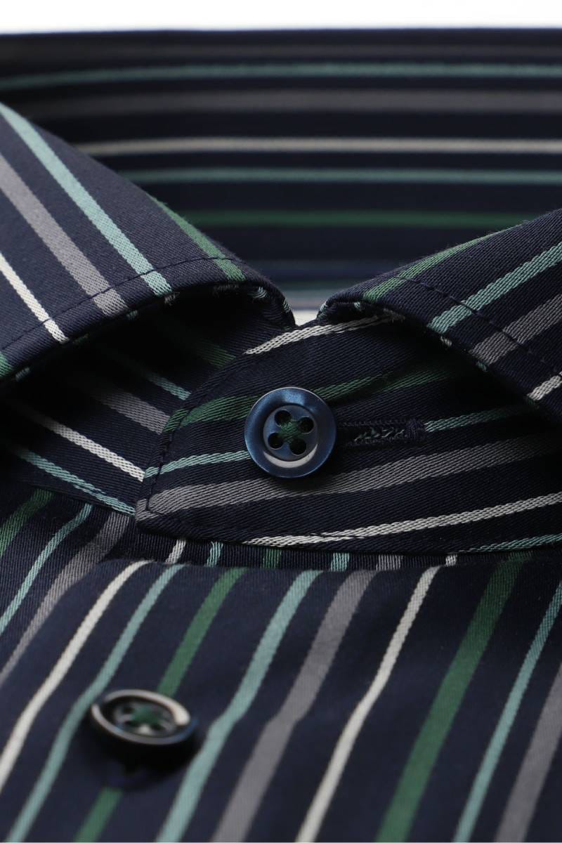 ETERNA Slim Fit Hemd marine, Gestreift