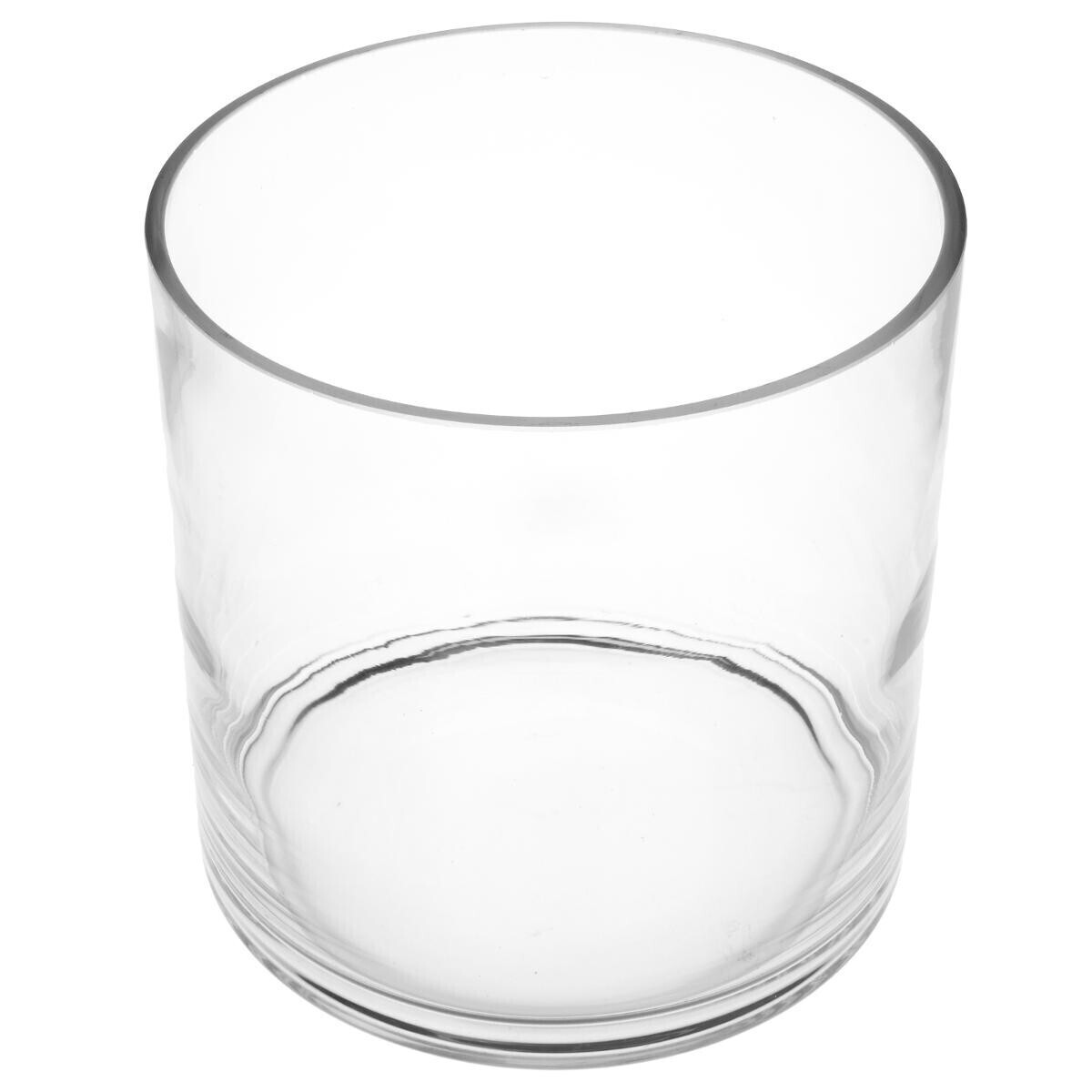 Cylinder vase, glass H.18 cm