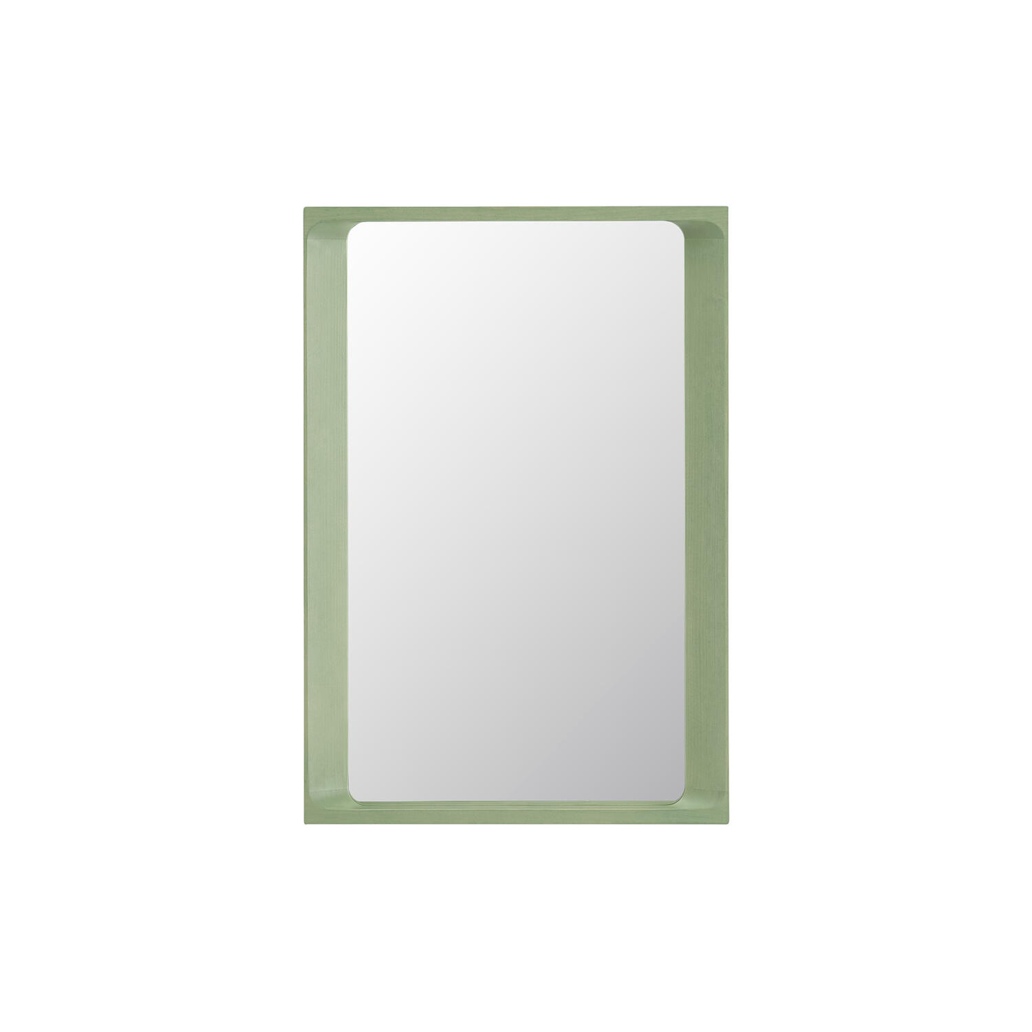 Arced Mirror, light green