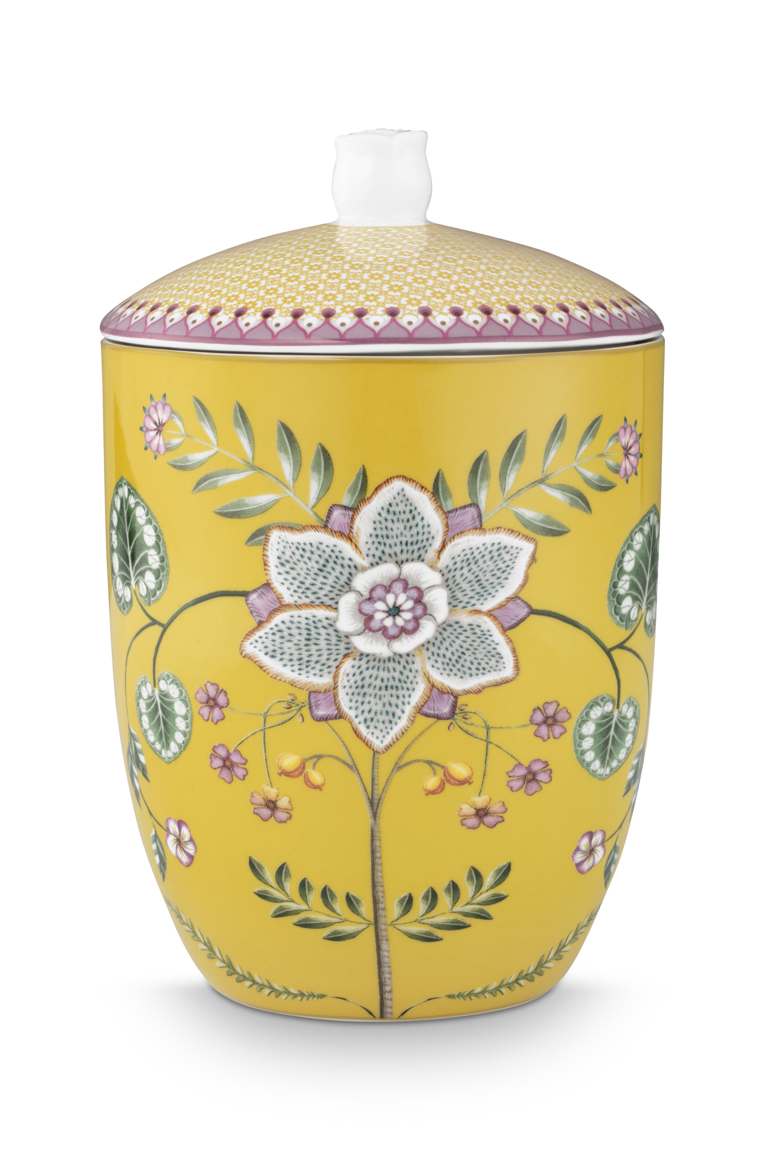 Pip Studio Voorraadpot - Lily&Lotus - Geel - 14cm