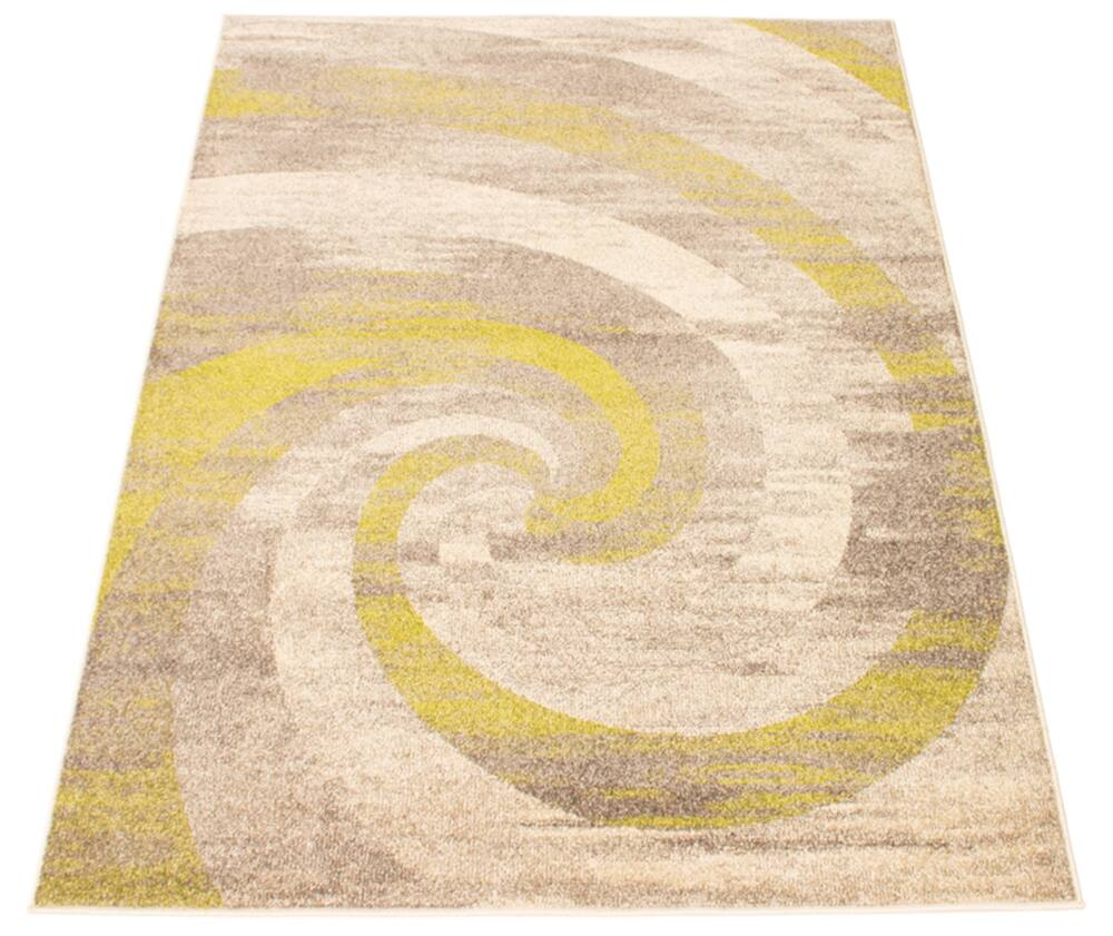 ECARPET Cora Indoor Area Rug, Ivory/Green, Assorted Sizes
