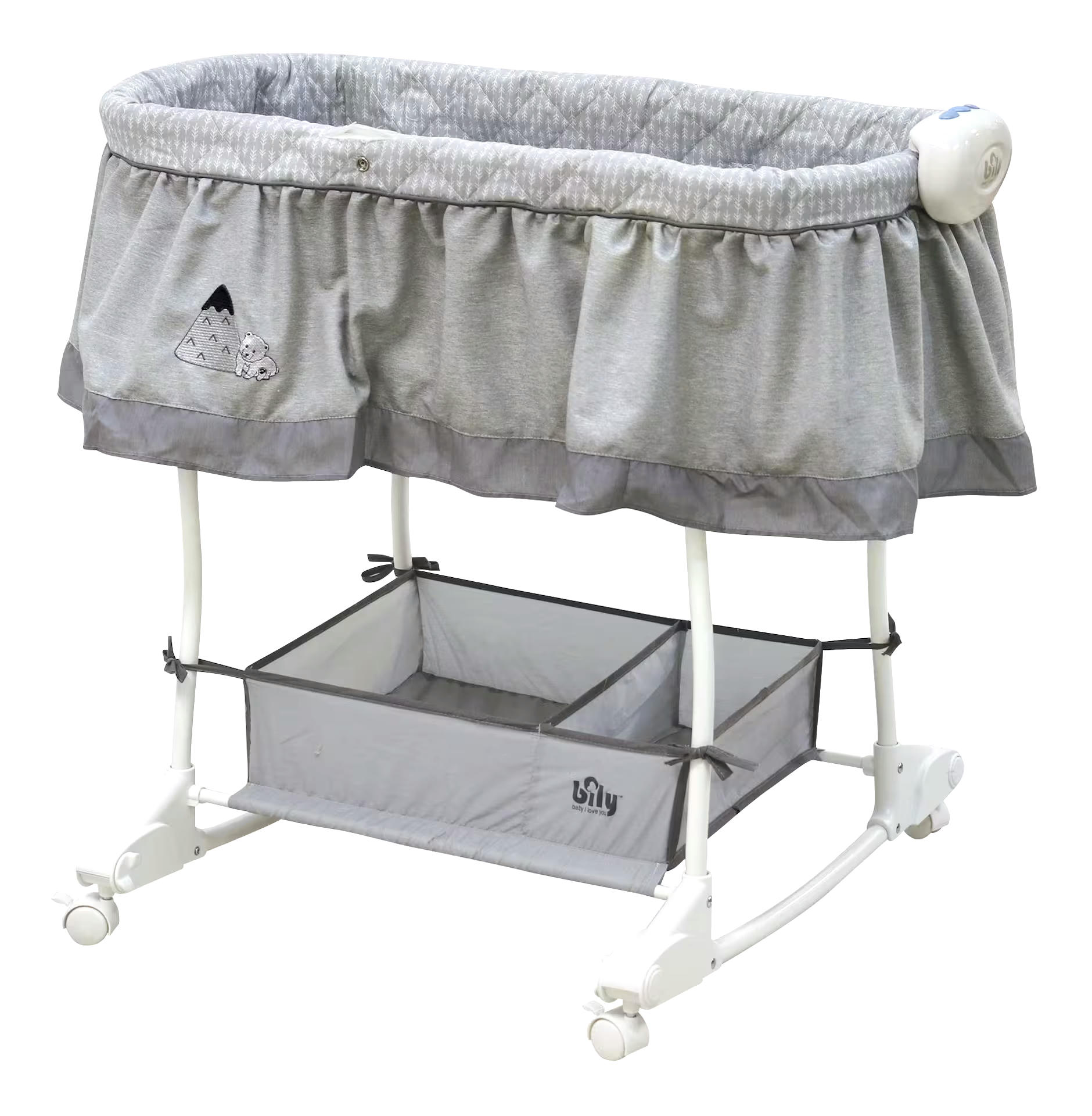 Bily Baby I Love You Rocking Bassinet