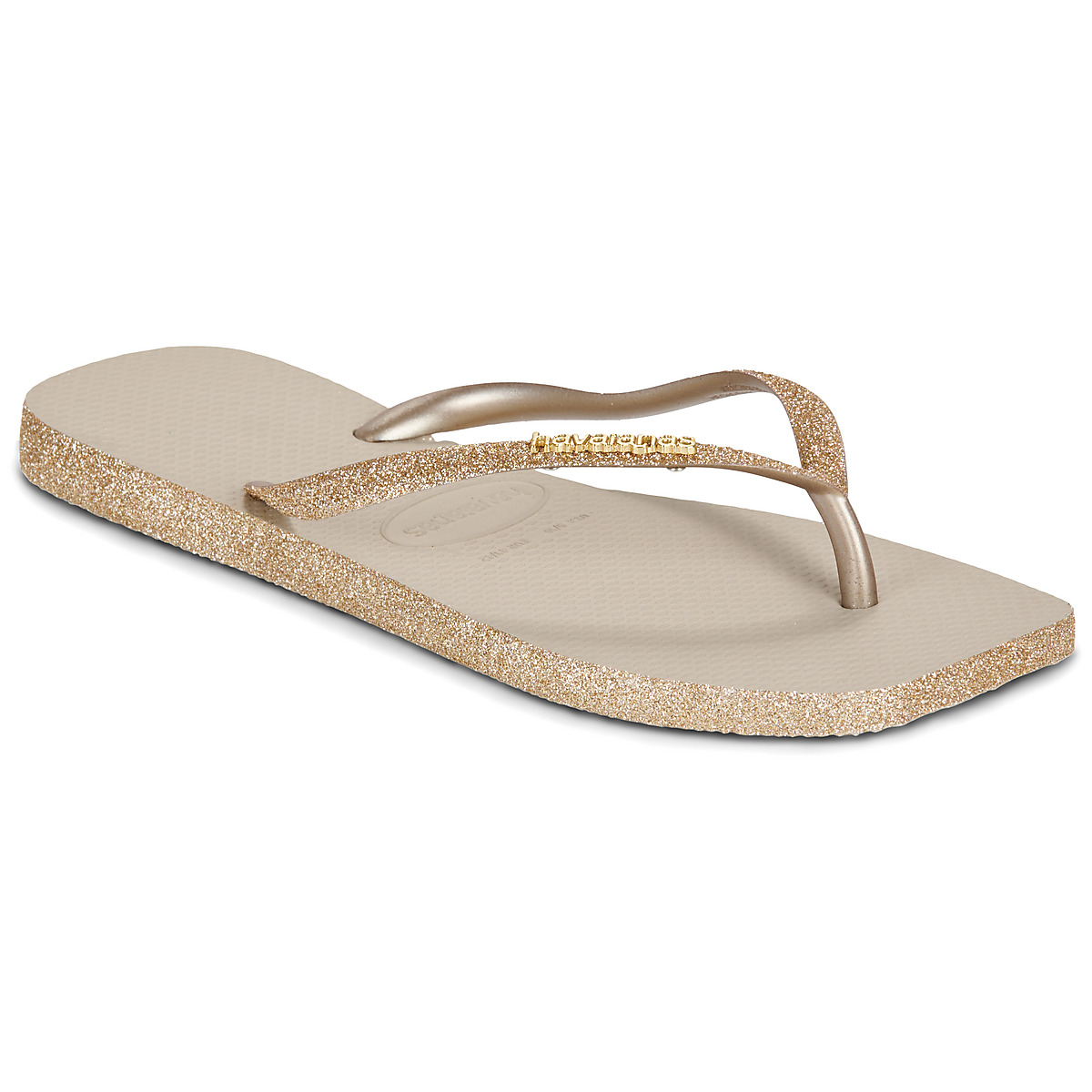 Havaianas - SQUARE SPARKLE - Beige / Gold
