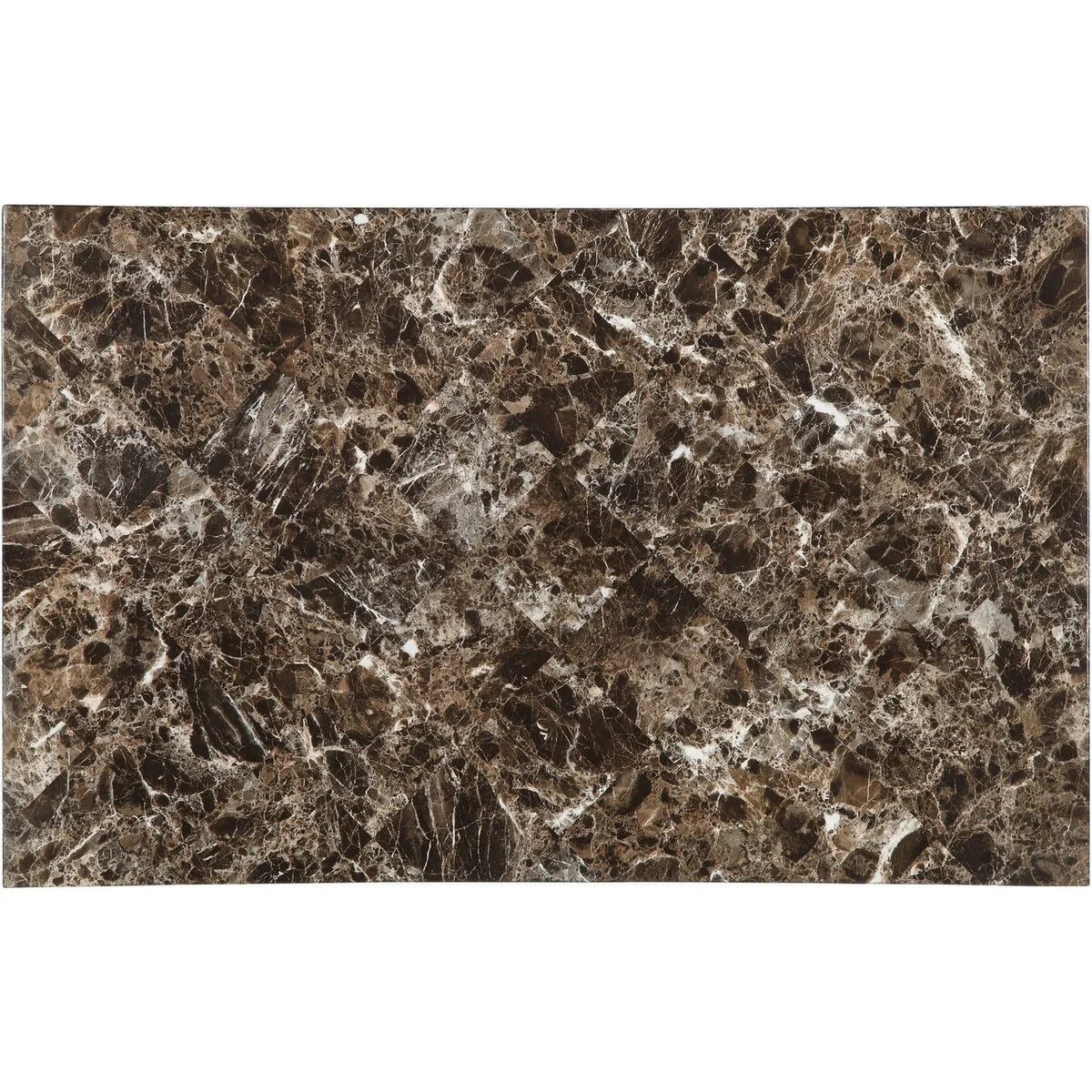 Declan Black Finish Frame with Faux Marble To 48 Dining Table