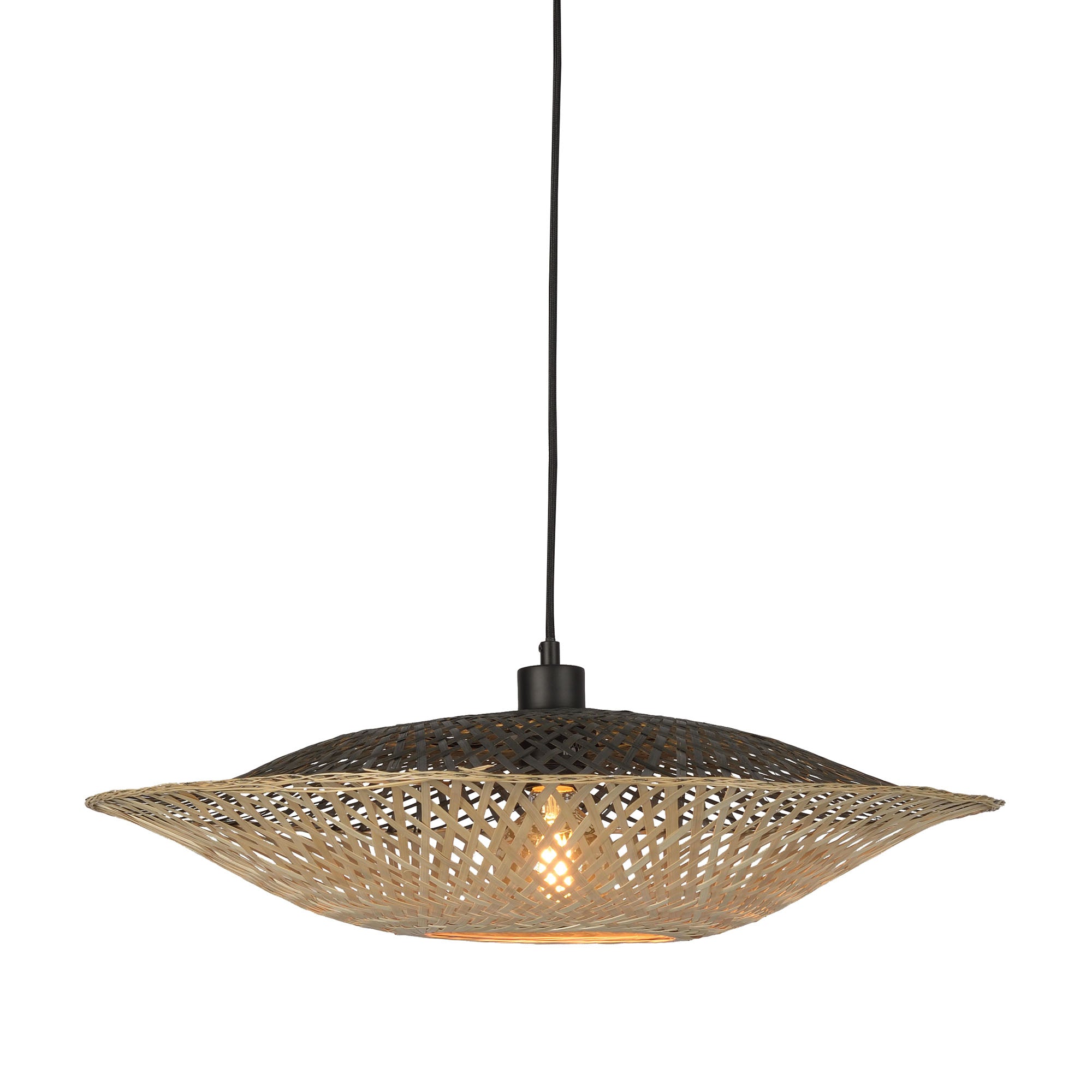 GOOD&MOJO hanglamp Kalimantan - bruin - Ø60cm