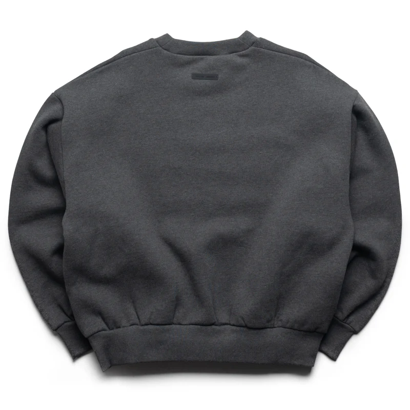 Fear Of God Essentials Embossed Classic Crewneck Sweatshirt - Charcoal Heather