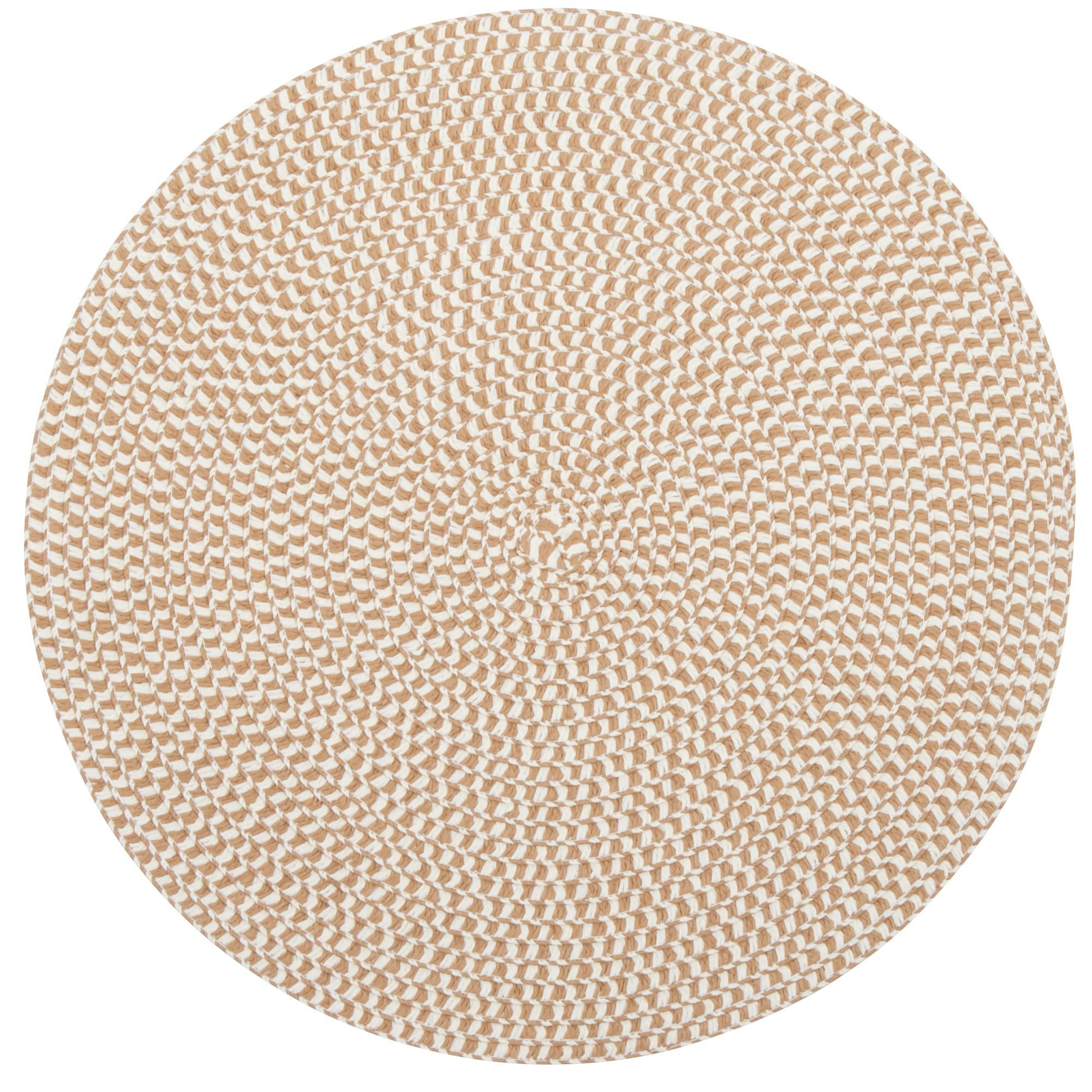 BASILE - Set de tablée papier rond jaune moutarde et blanc D38