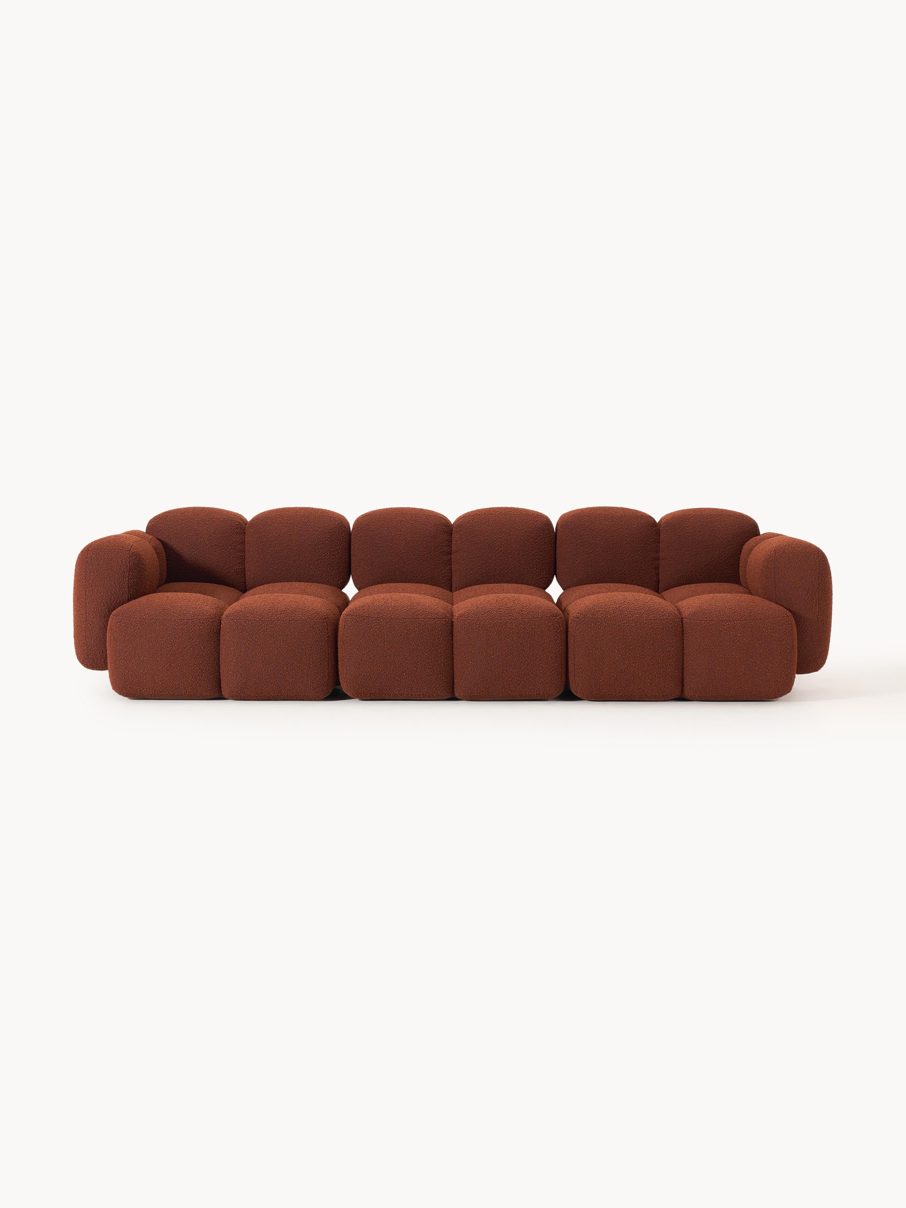 Modulares Sofa Tayla (4-Sitzer) aus Bouclé