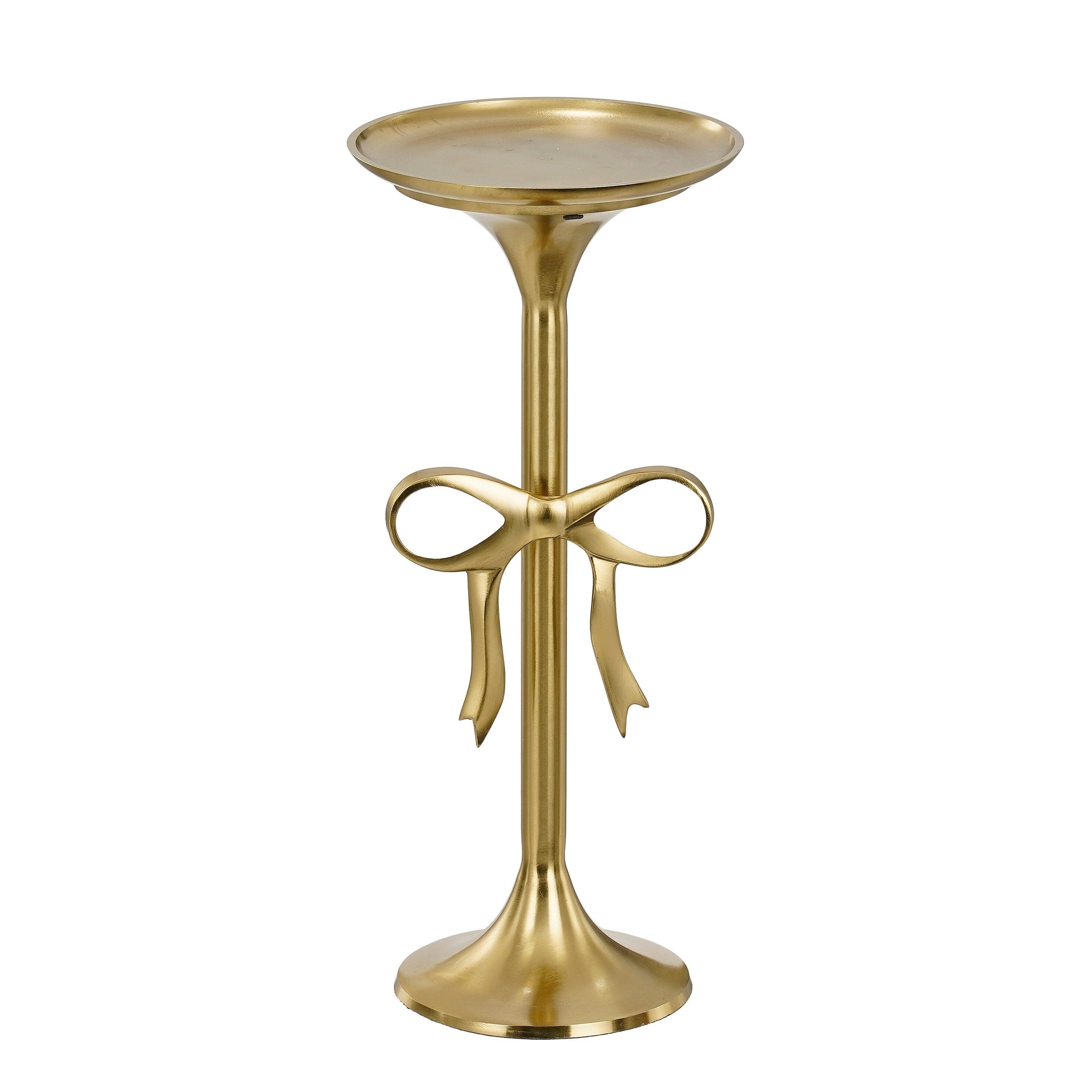 Mica Decorations Bijzettafel - H57 x Ø25 cm - Gerecycled Aluminium - Goud