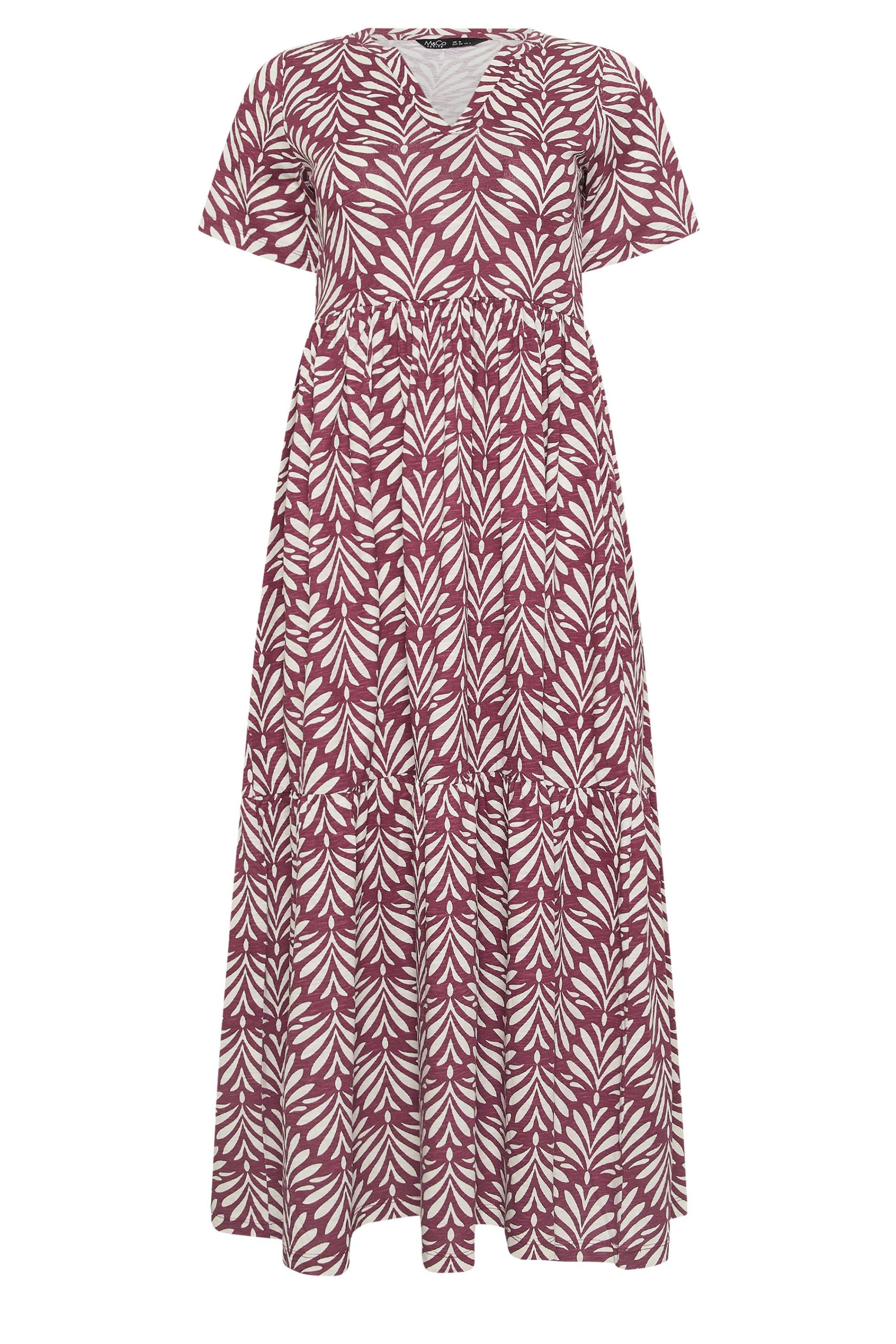M&Co Petite Printed Cotton Maxi Dress