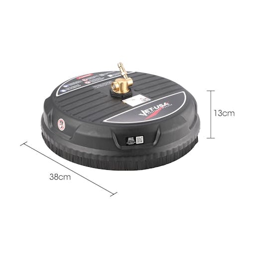 NNEMB 15 Nylon Pressure Washer Surface Cleaner-1/4 Fitting-For Concrete Driveway Patio Floor