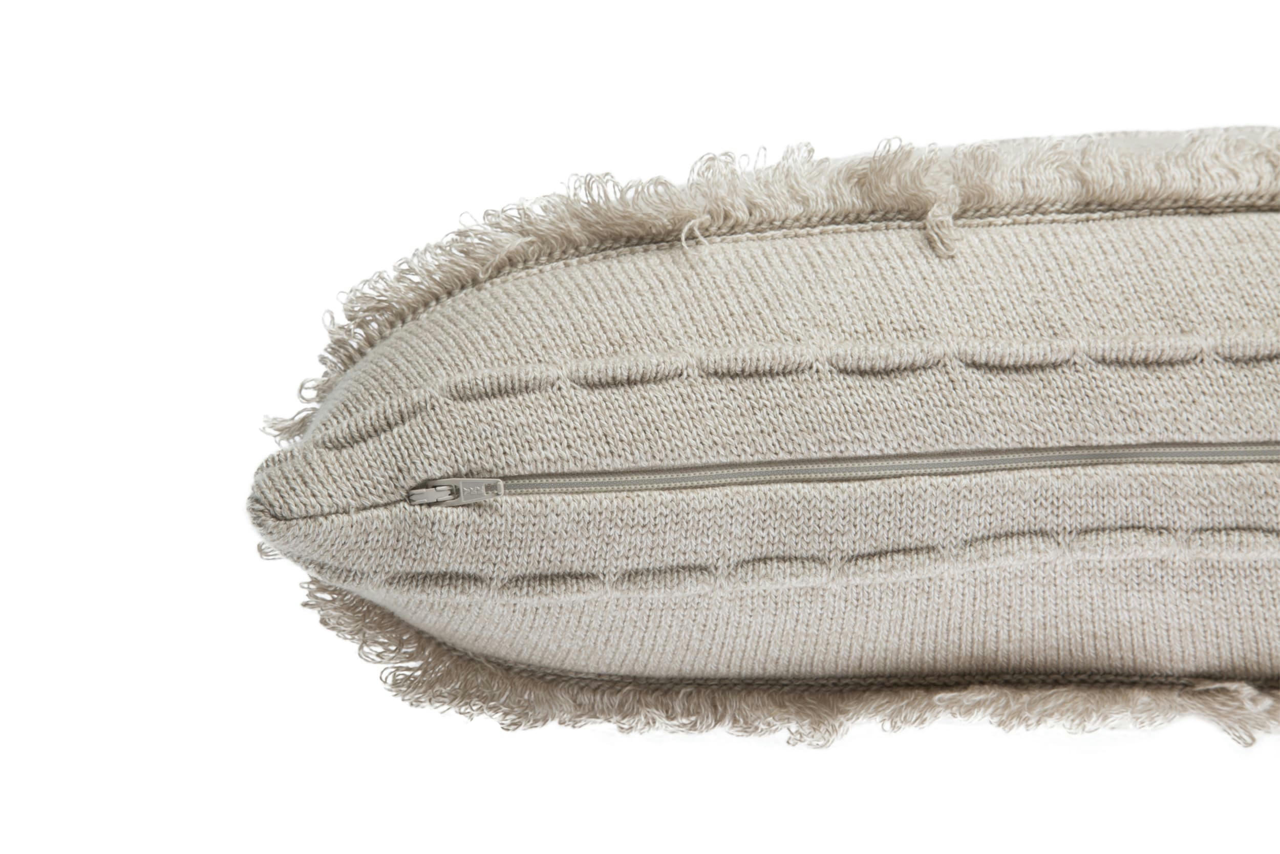 EARLY HOURS - Coussin en coton blanc 30x50