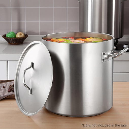 SOGA Stock Pot Thick Stainless Steel Without Lid 198L 18/10