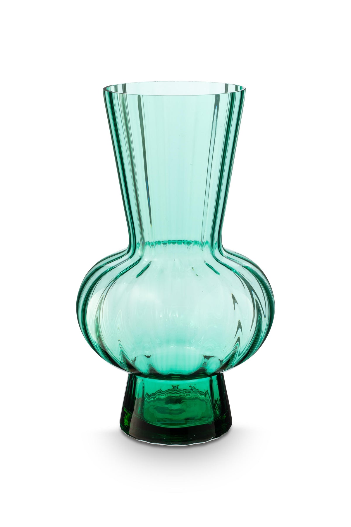 vtwonen Vaas - Glas - Groen - 26x45cm