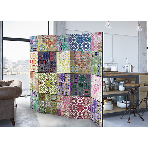 Paravent Corne d'Abondance II : élégance et Style Unique 225 x 172 cm Multicolore