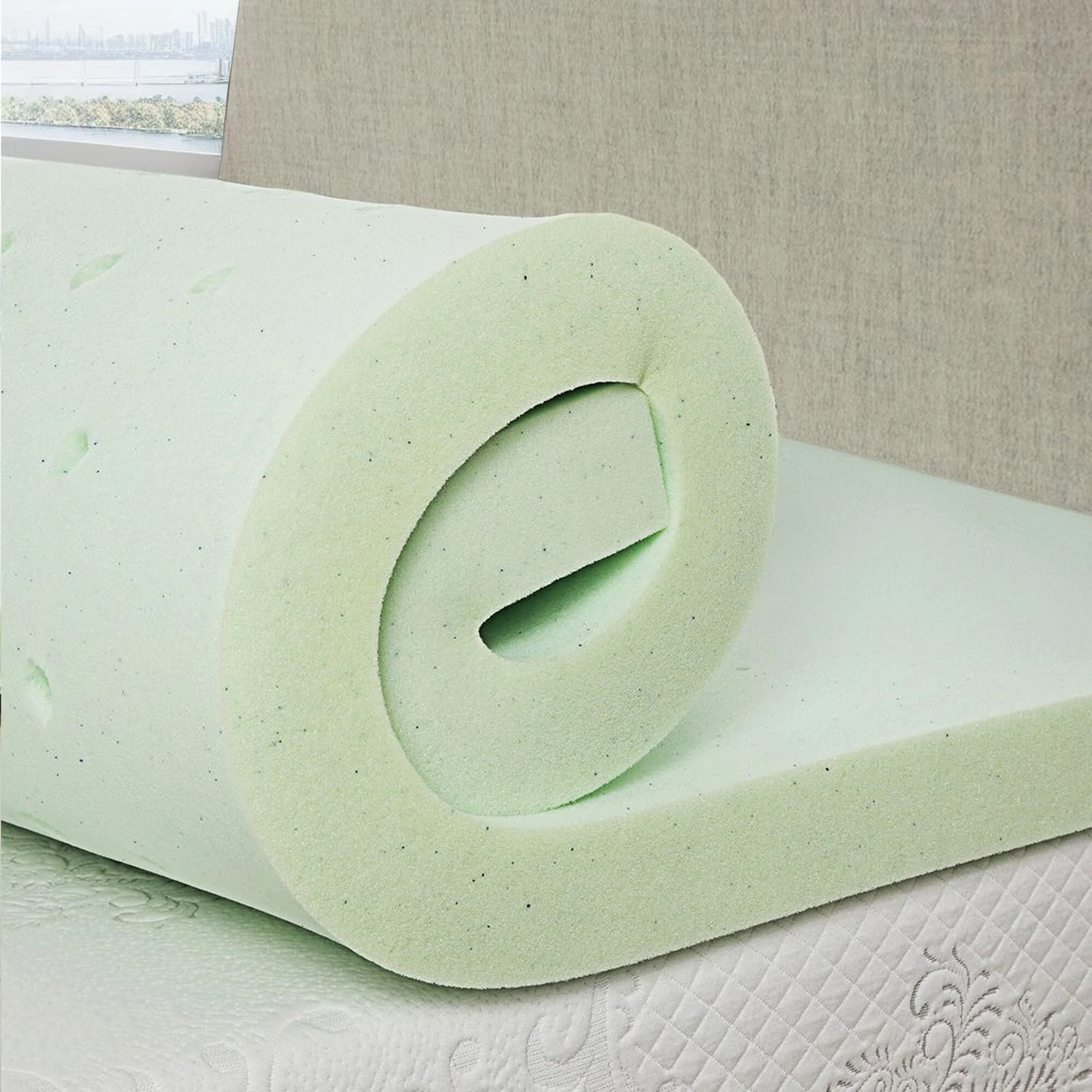 Bridgevine Home 2 inch Cool Gel Memory Foam Mattress Topper