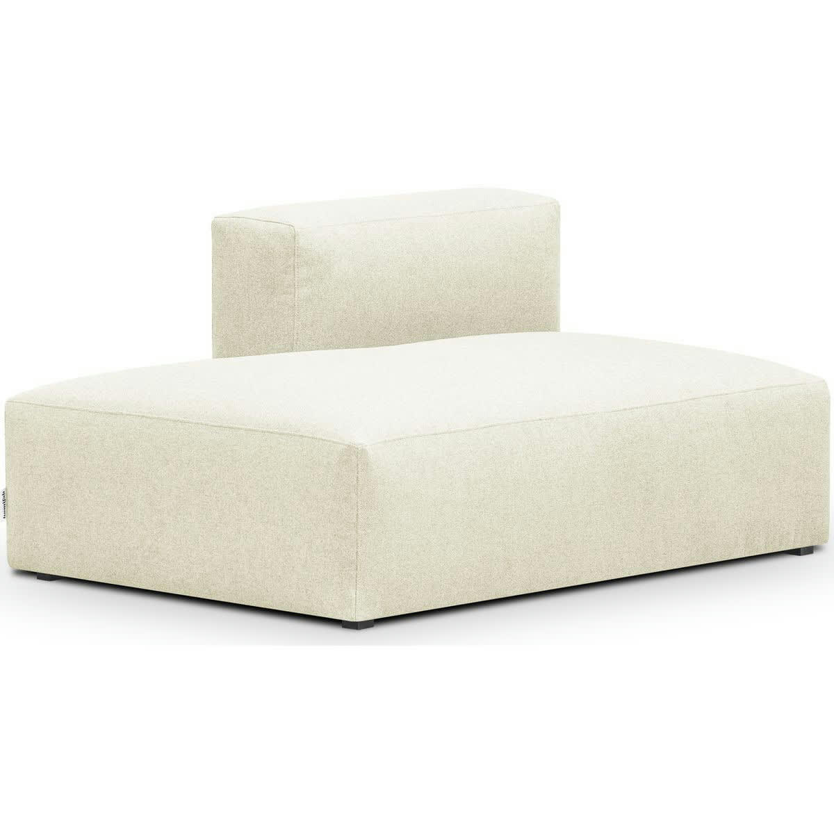 MODULO NEW - Module d'angle ouvert à gauche 2 places en tissu ivoire