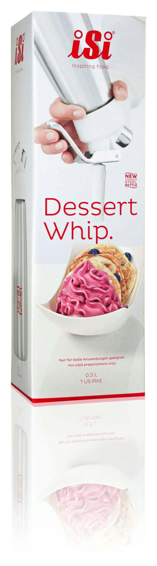 iSi Stainless Steel Mini Whipped Cream Whipper/Dispenser, BPA Free, 500-mL