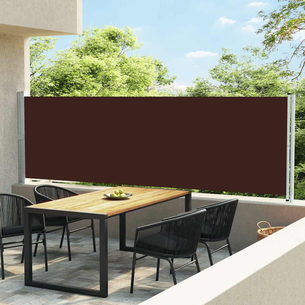 Markiza boczna Brąz 600 x 140 cm vidaXL