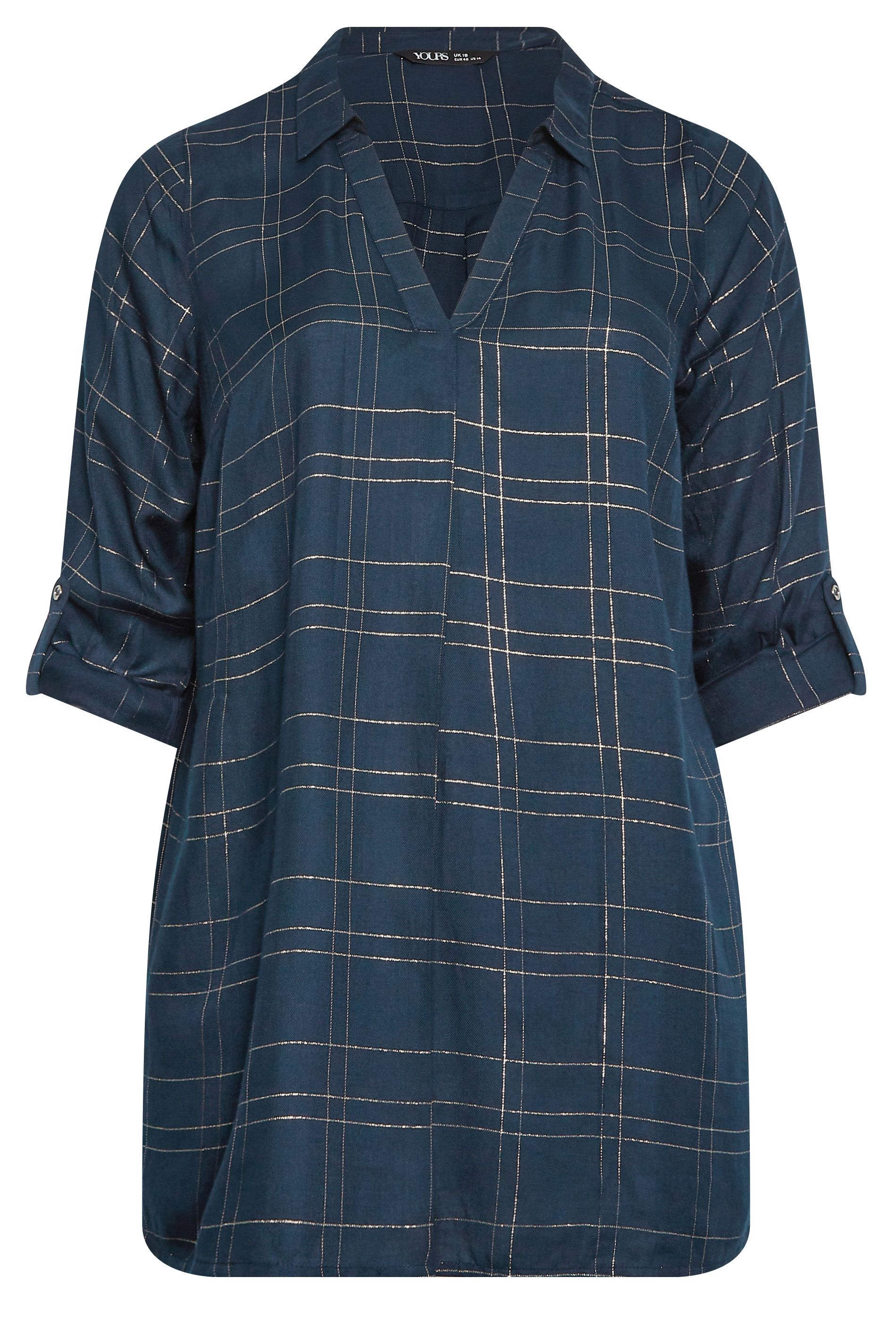 Yours Check Print Shirt