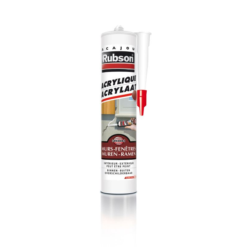 Mastic de construction pour murs & fenêtres acajou 280 ml RUBSON