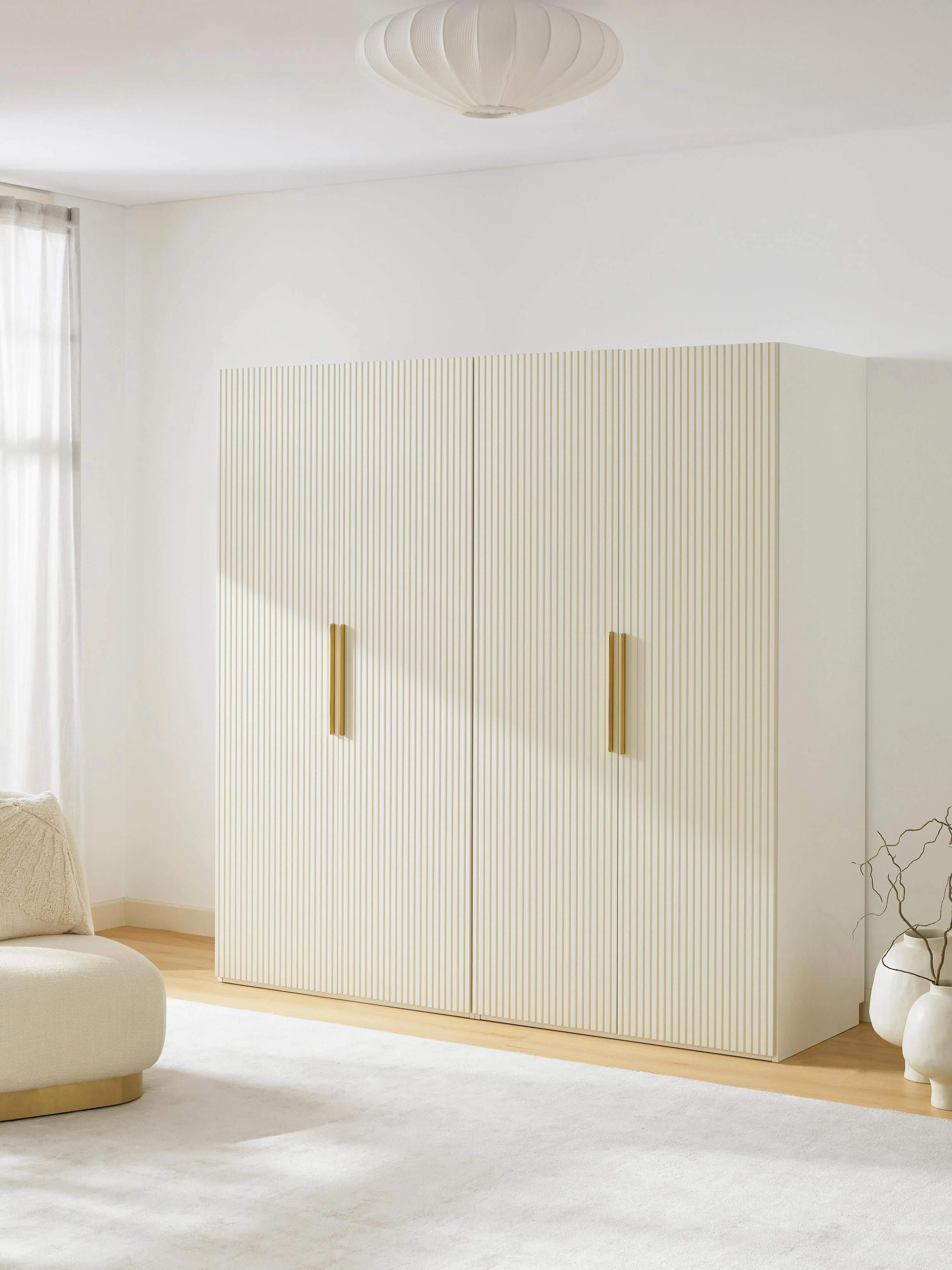 Modularer Drehtürenschrank Simone, 200 cm Breite, in verschiedenen Größen