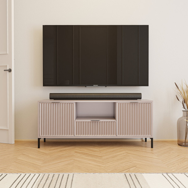 Szafka RTV Wave 135 cm z szufladami kaszmirowy