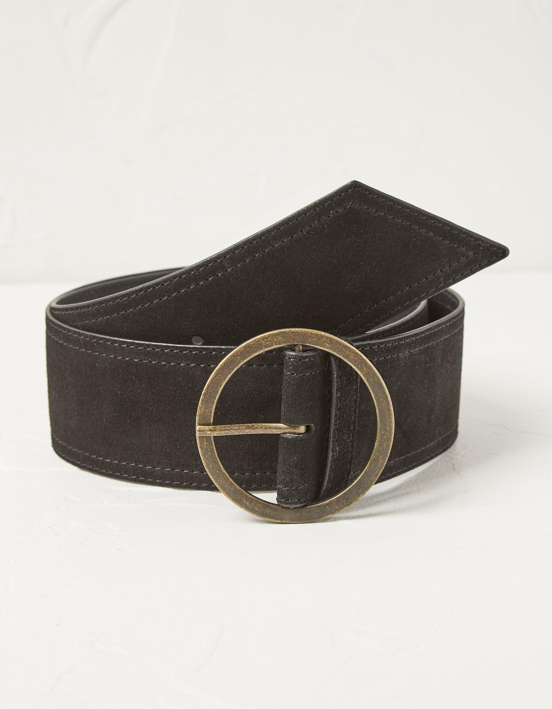 Wide Suede Belt
