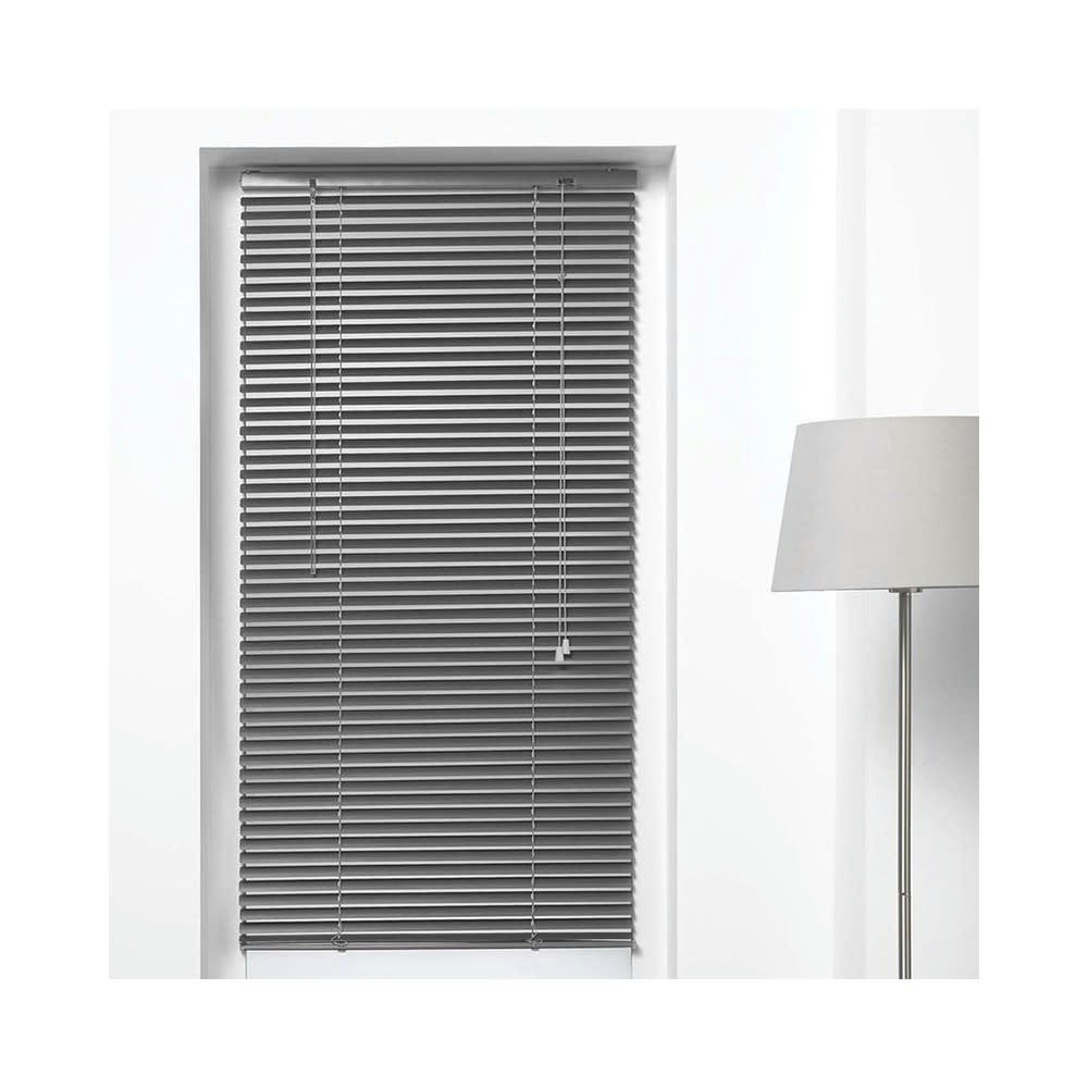 - Store vénitien à lamelles aluminium anthracite 130x60cm