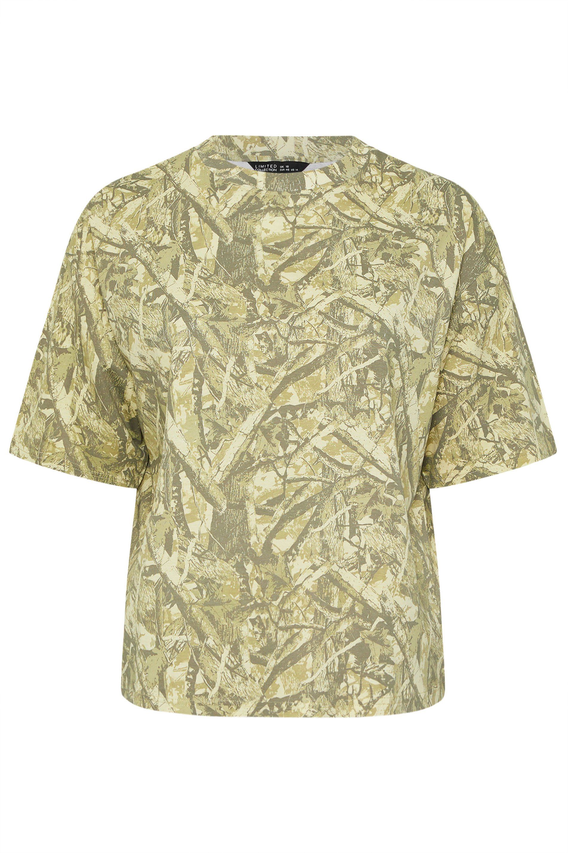 Yours Camo Print T-Shirt