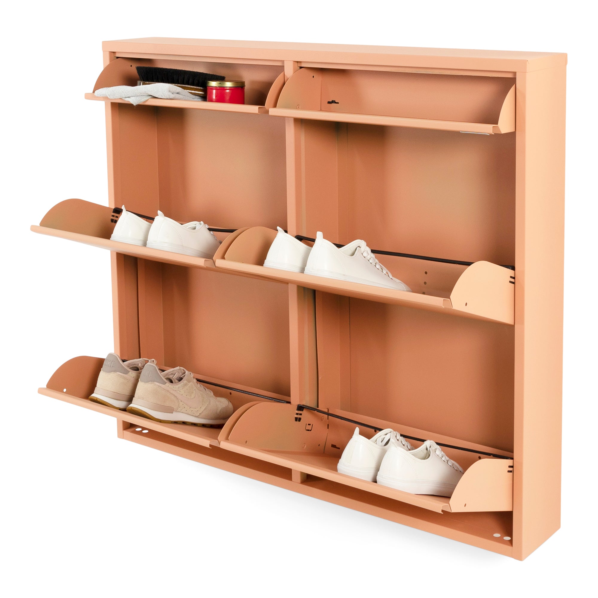 Spinder Design schoenenkast Billy 6 - Clay Terra - 8 paar schoenen