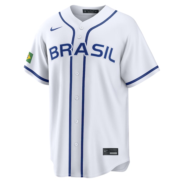 Brazil Baseball Nike 2026 World Baseball Classic Home Pick-A-Player Jersey - White