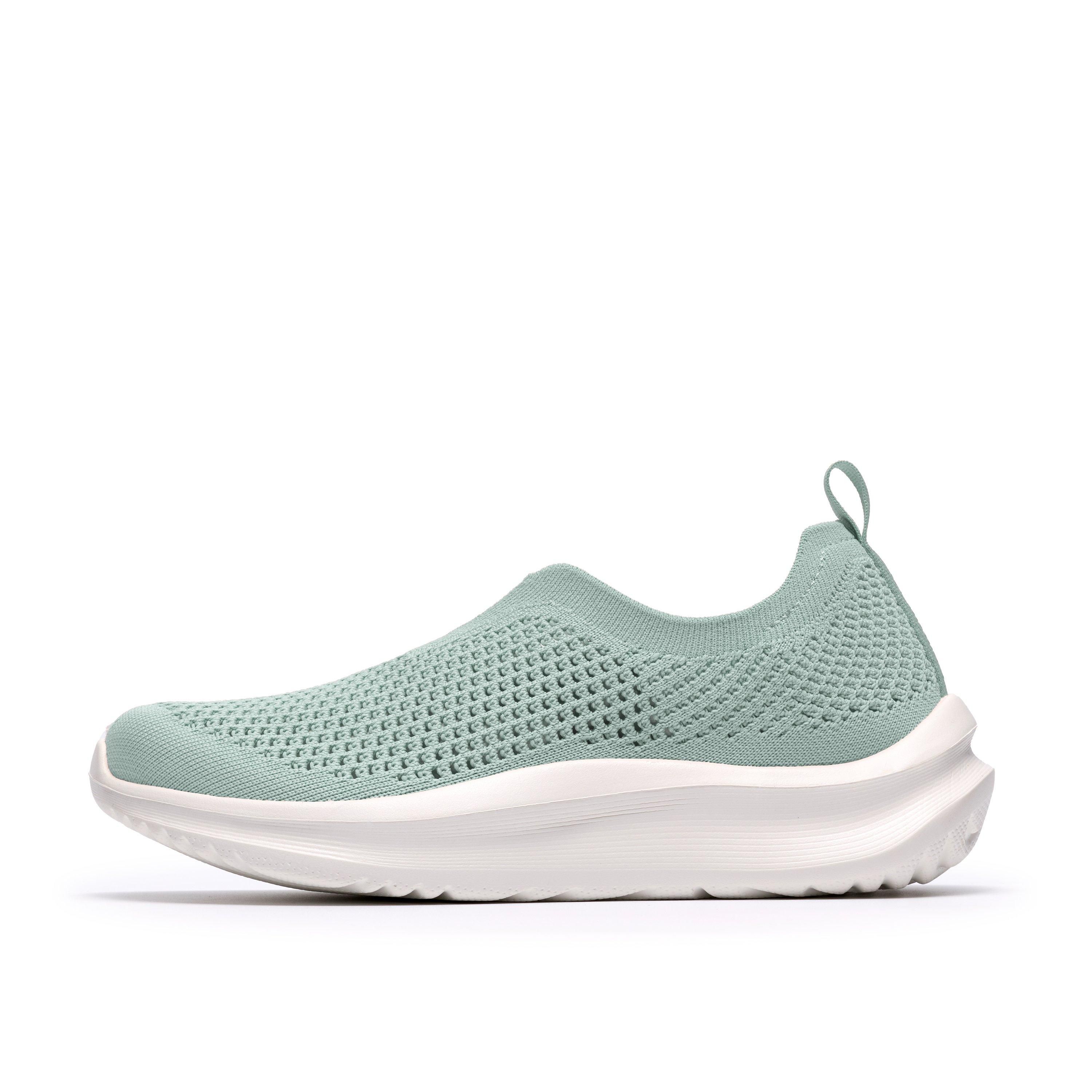 Clarks Solevana Knit Sage Slip Ons