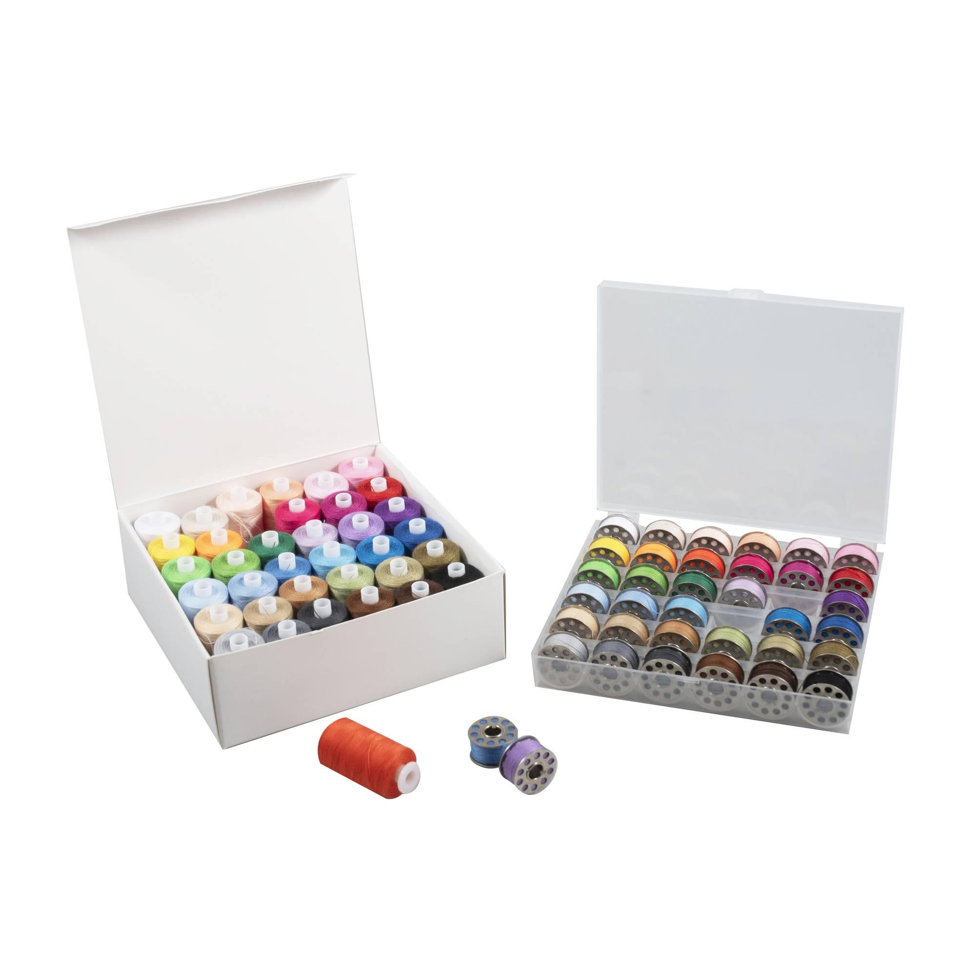 Trimits Assorted Thread and Bobbin Set 72 Pack