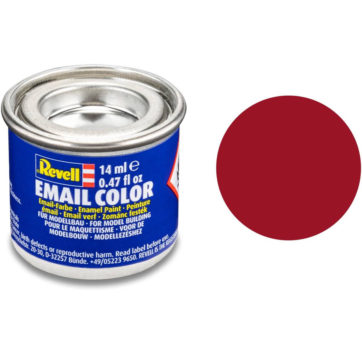 Revell Carmine Red Matte Enamel Paint 14ml (36)