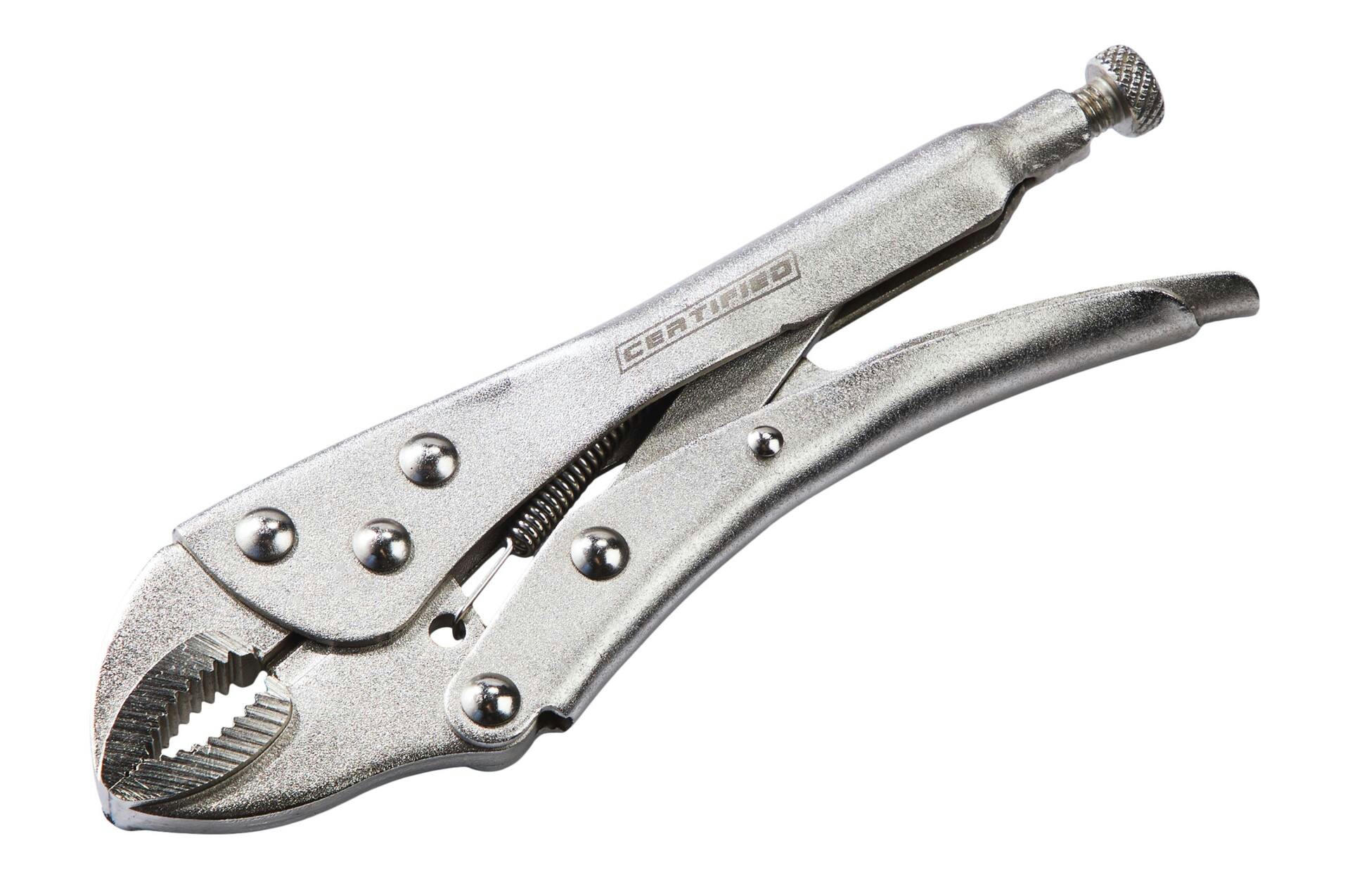 Certified Locking Pliers Set, High Carbon Steel Handles with Nickel-Plated Finish, 5-pc