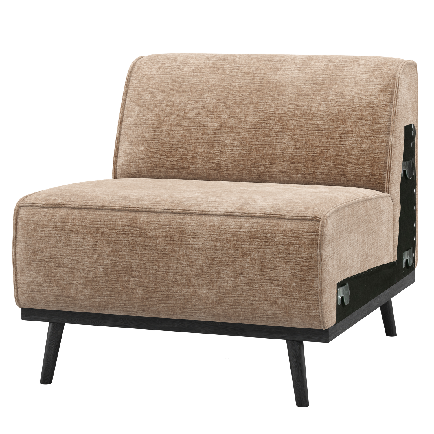 WOOOD 1-zits element bank Statement - Chenille - Velvet Taupe - 77x79x93