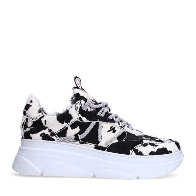 Cow print sneakers