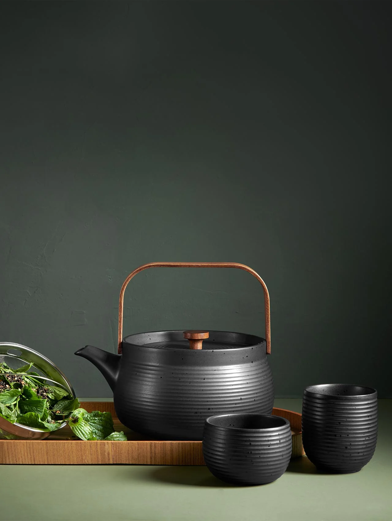 teeschale, black