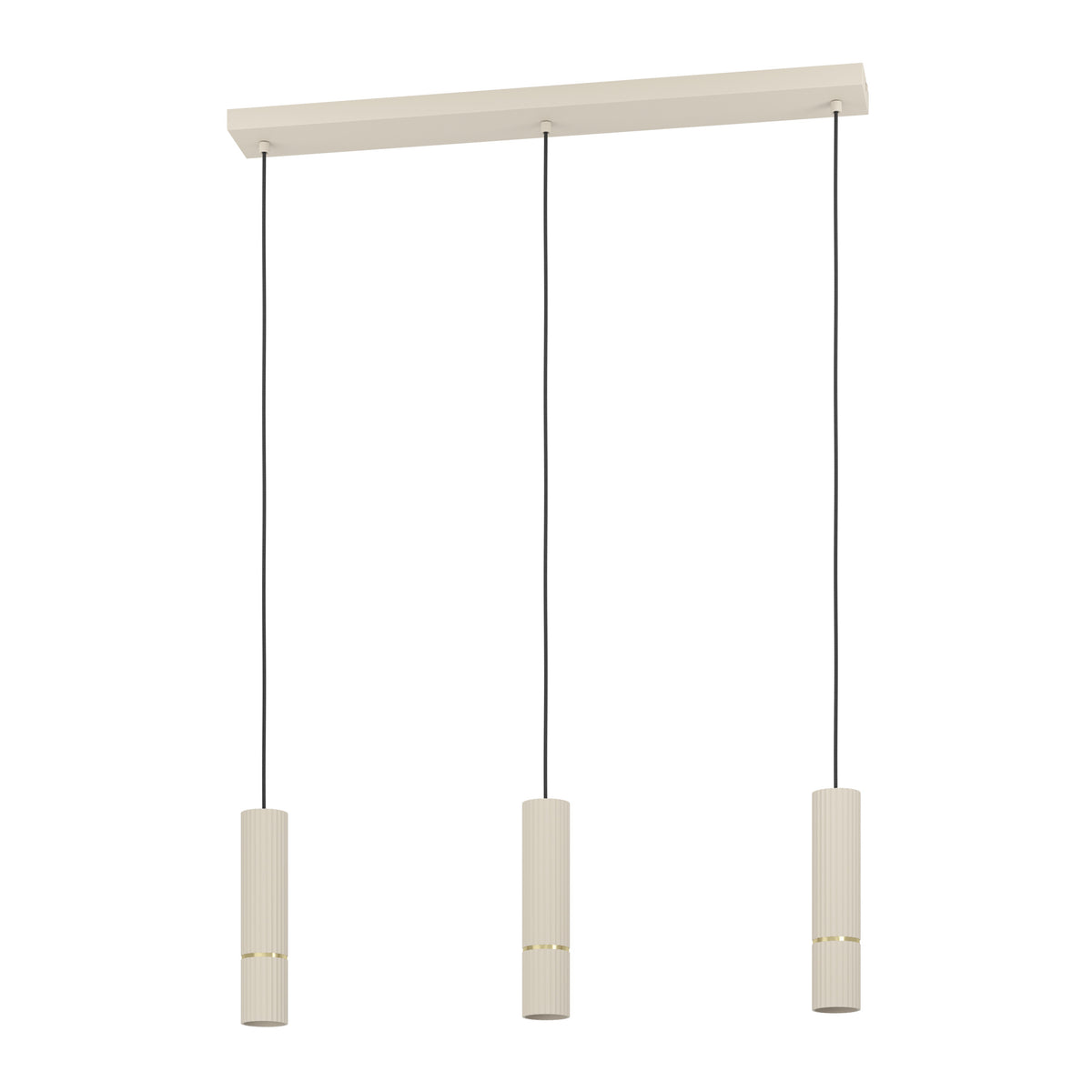 EGLO hanglamp Caminia - gu10 - 77 cm - zandkleur/beige/goud