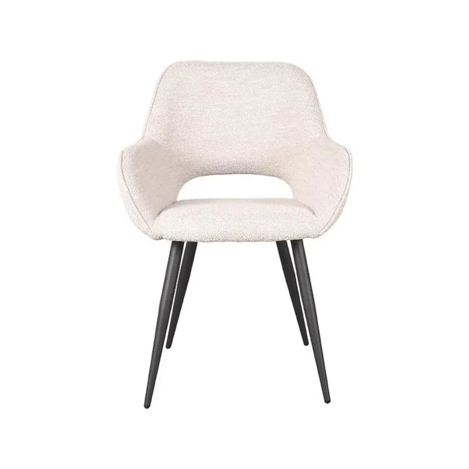 LABEL51 Eetkamerstoel Fer - Naturel - Boucle - set van 2