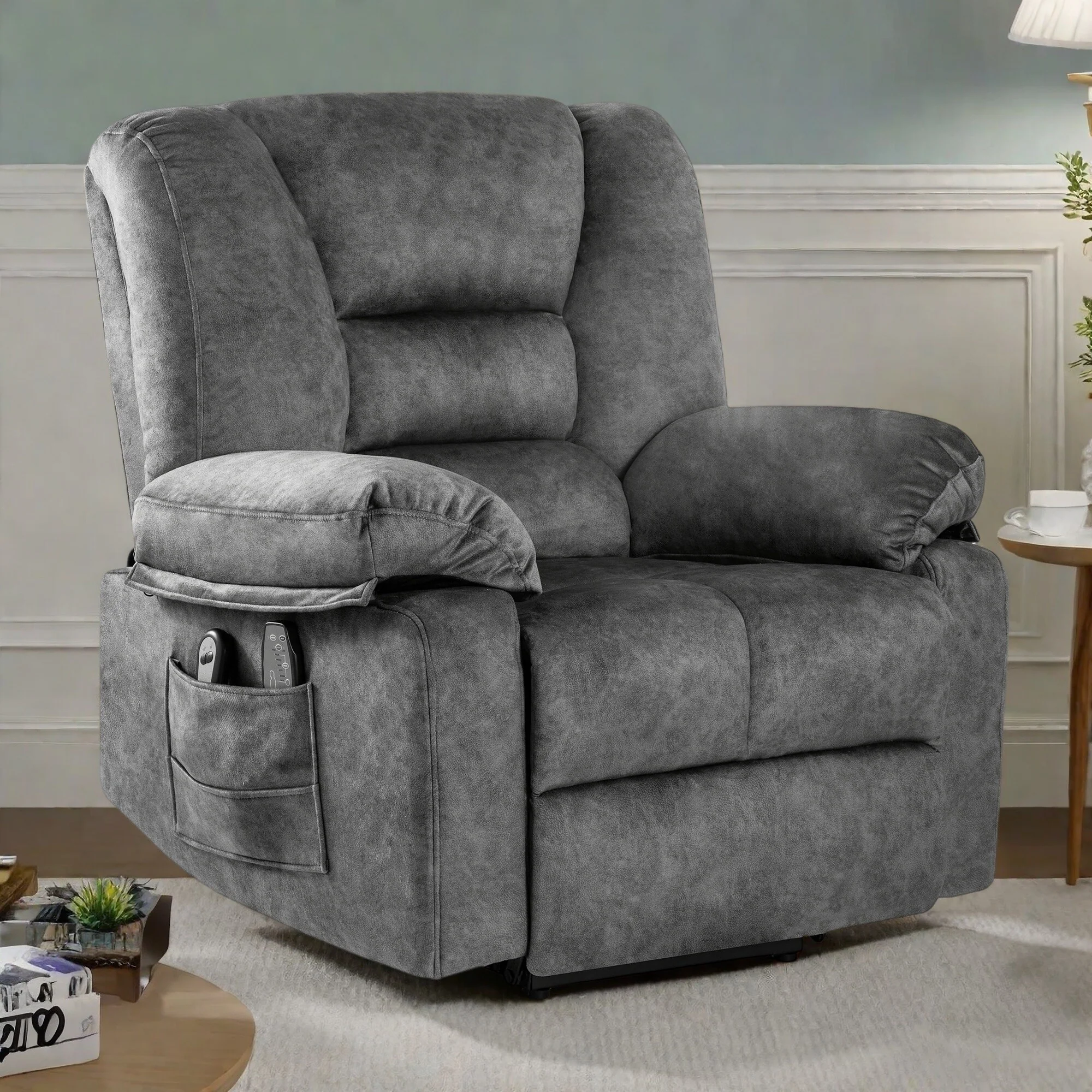 Power Lift Recliner Chair with Massage, Heating, and 330 lbs Weight Capacity