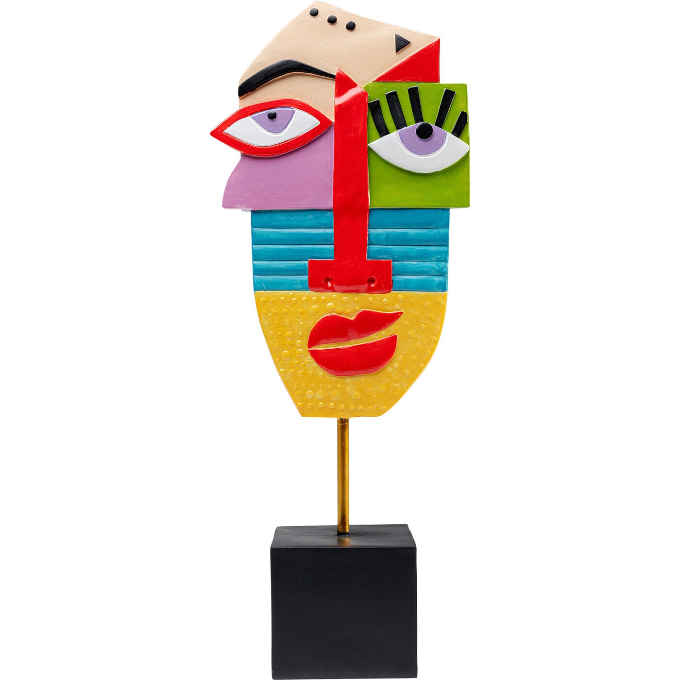 Kare Design Woonaccessoires Abstract Gezicht Veelkleurig