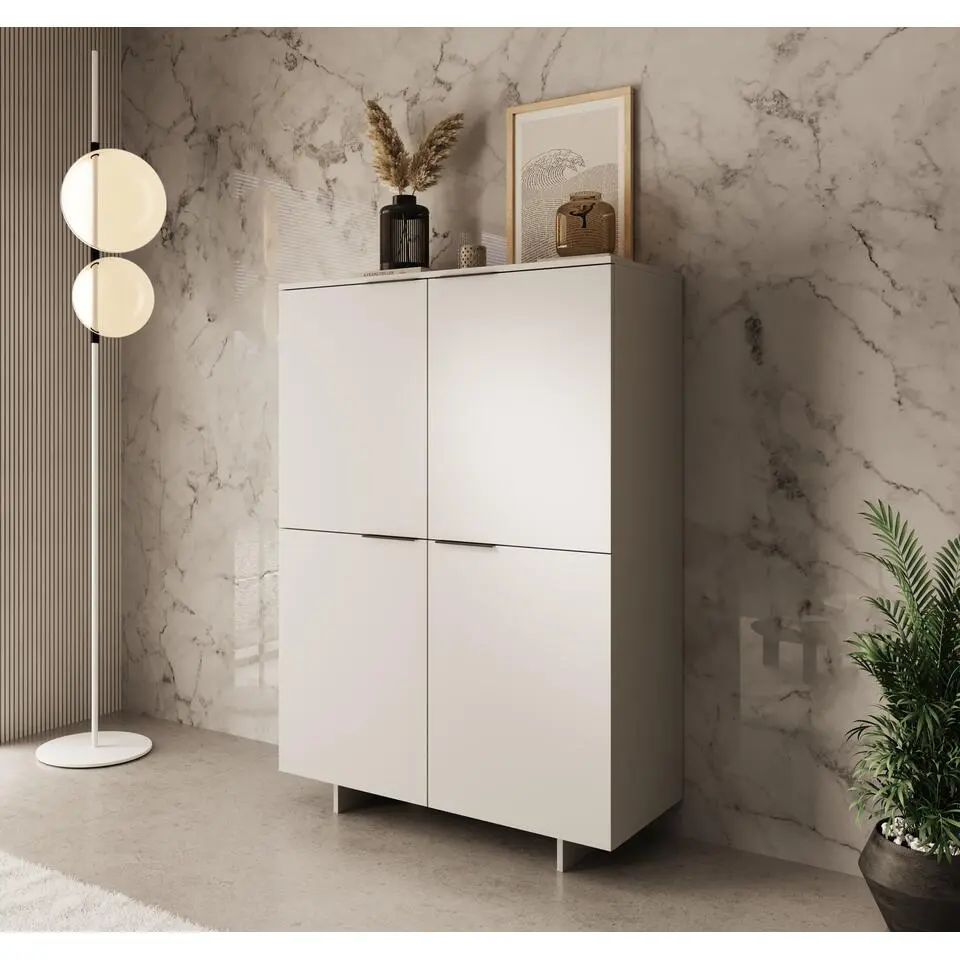 Meubella - Dressoir Ankara - Beige - 100 cm