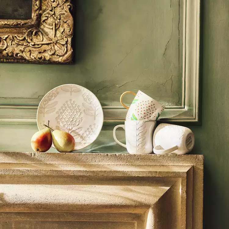 Habitat x Sanderson & National Trust Bellis Mugs 4pk