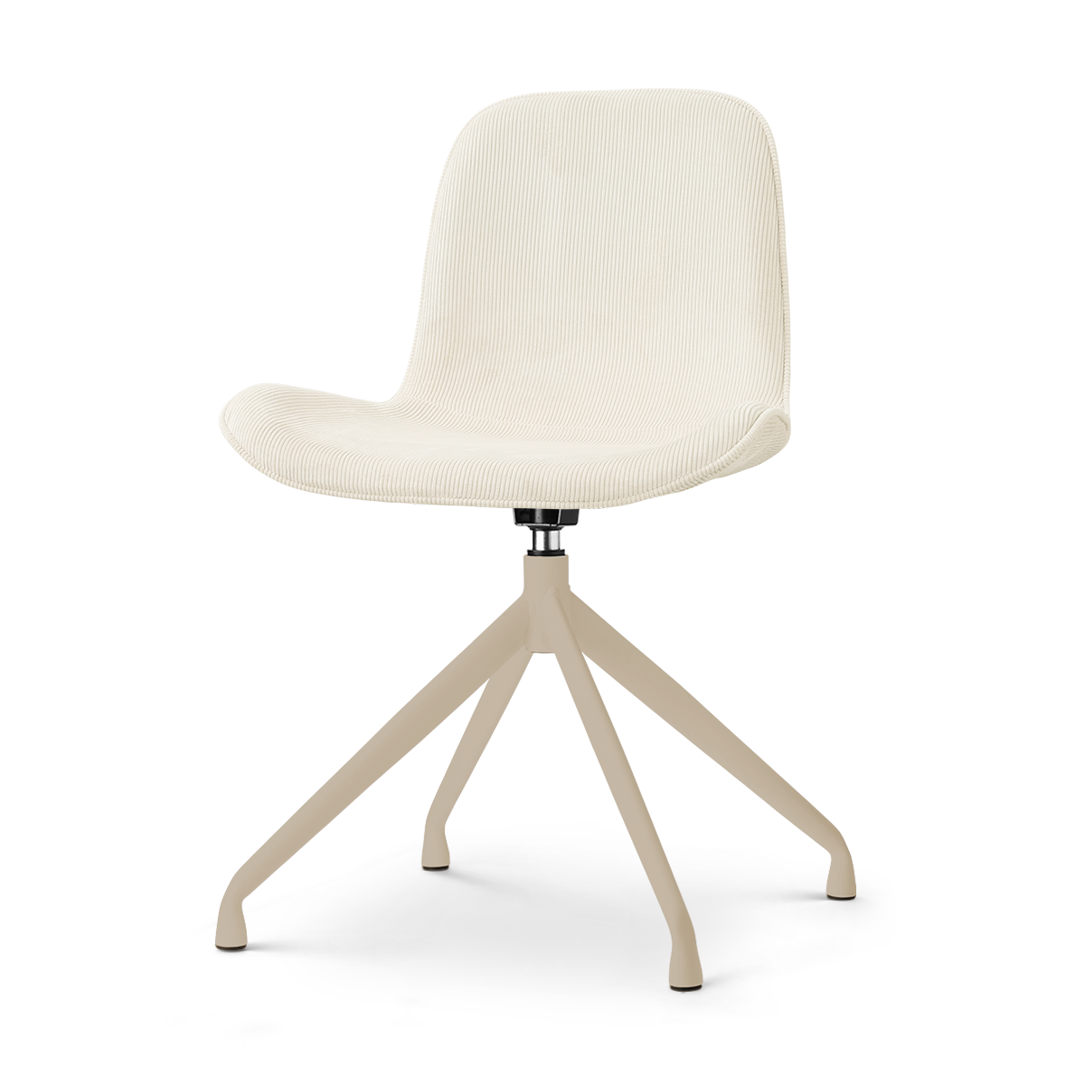 Nolon Nola-Fé draaibare eetkamerstoel rib beige beige onderstel