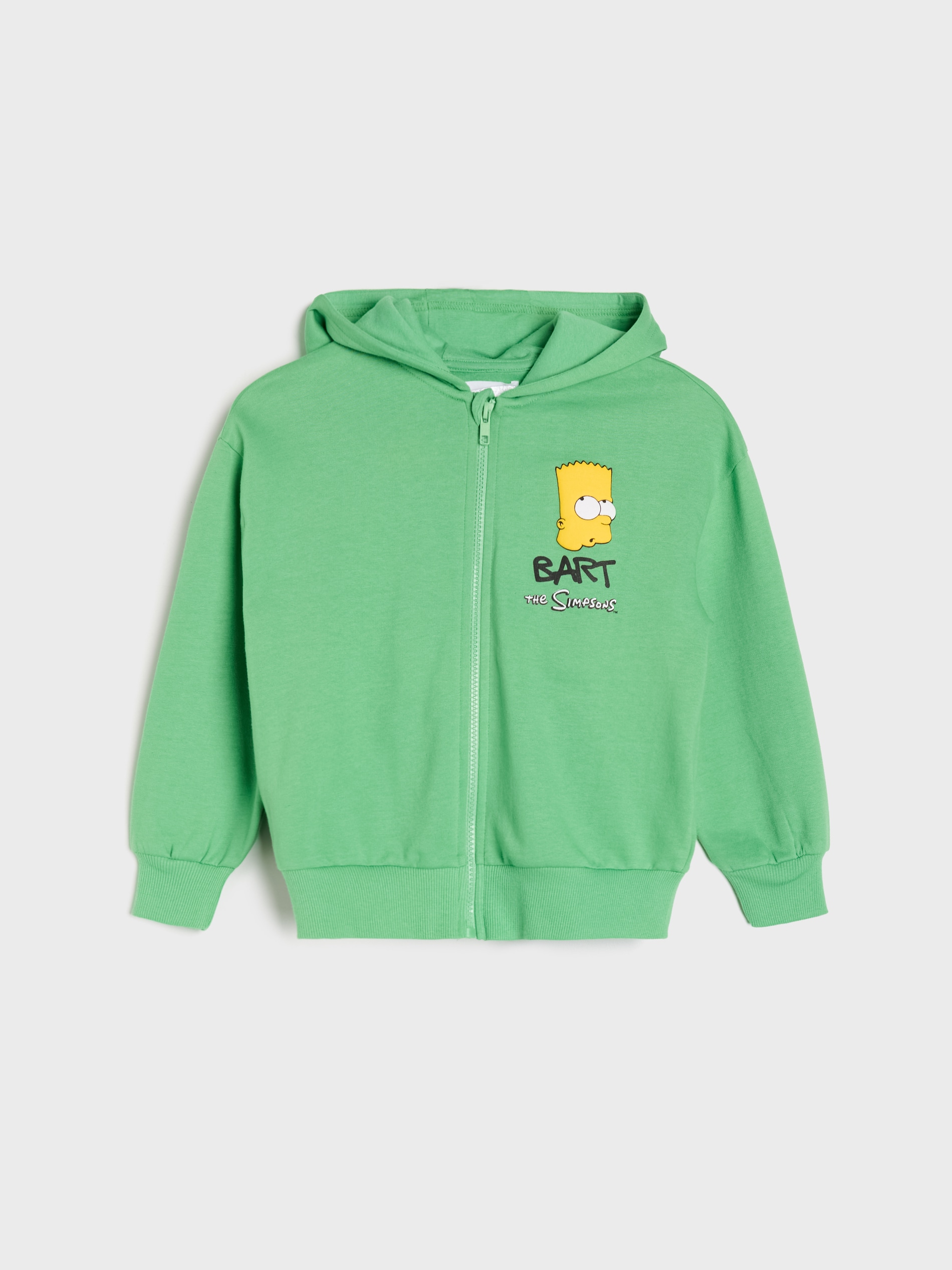 Rozpinana bluza z kapturem z nadrukiem Bart The Simpsons