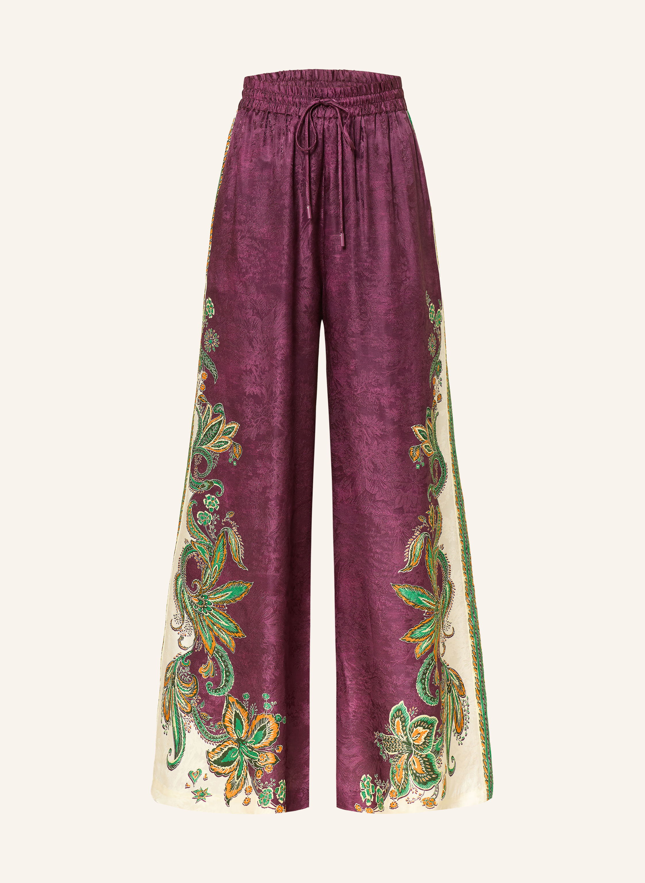 ALÉMAIS Marlenehose RUTHIE mit Seide