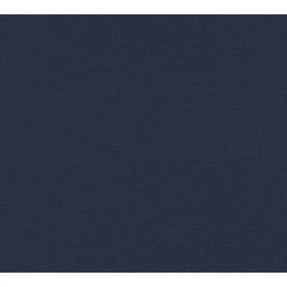 Livingwalls behang linnenstructuur donkerblauw - 53 cm x 10.05 m