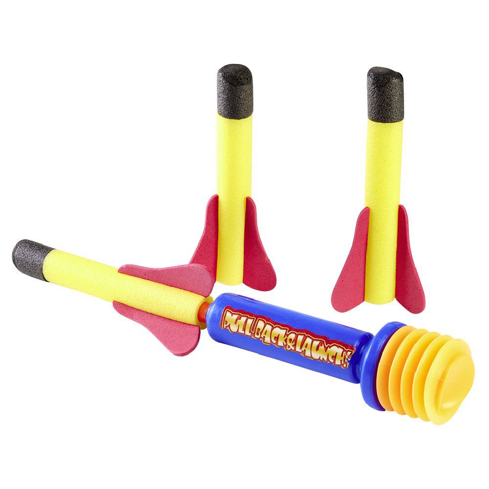 Pistolet lance roquette   3 munitions en mousse